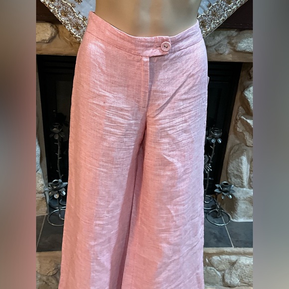 Vintage Moschino cheapandchic  Pink Wide-Leg Pants 8 - Picture 2 of 10